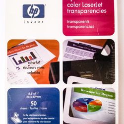 3M & HP Laser Printer Transparencies - 2 × 50 Packs 