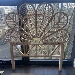 Rattan twin Headboard 