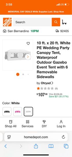 10 X 20 Canopy
