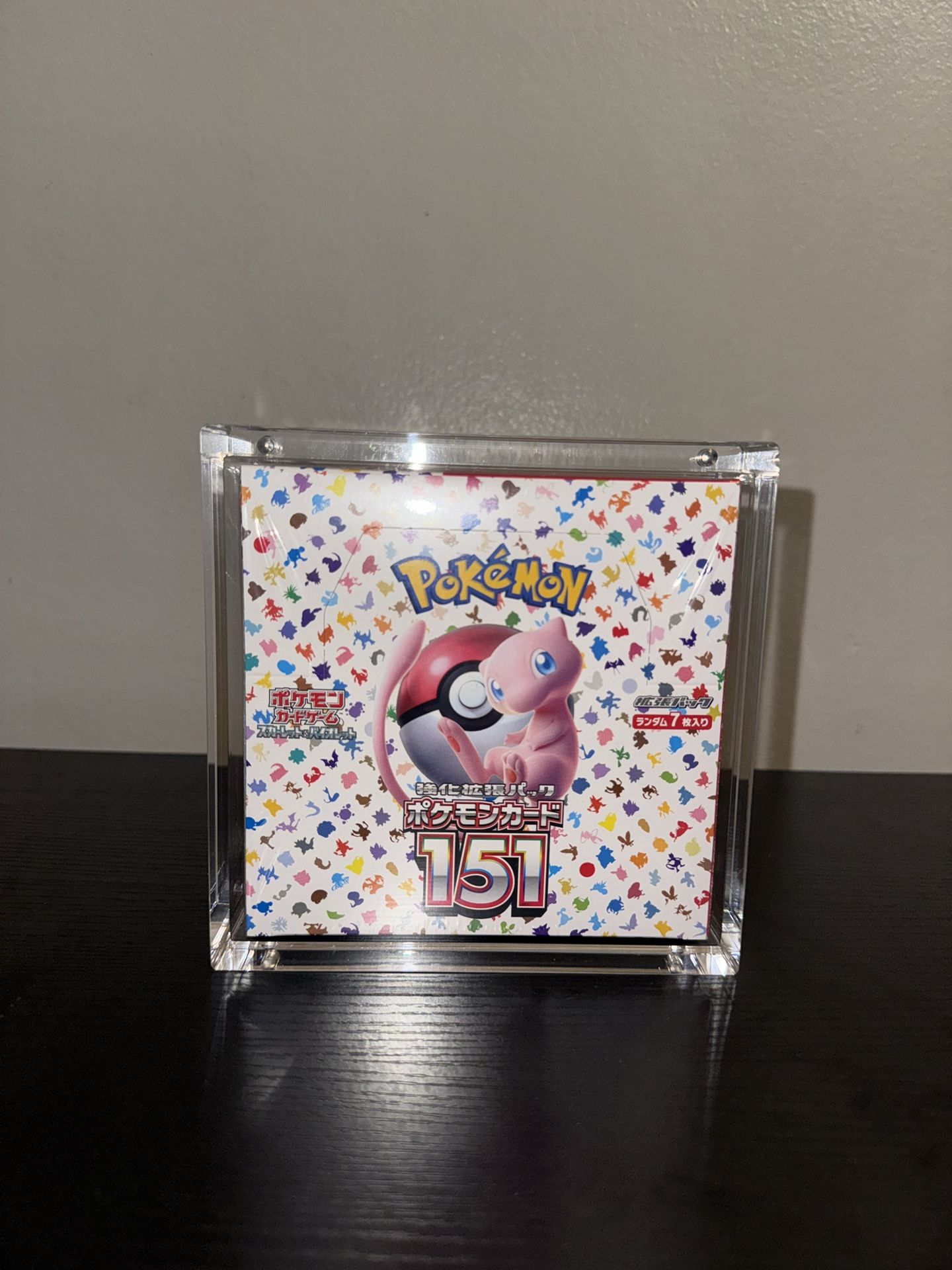 Pokémon 151 Japanese Booster Box – Sealed WITH Acrylic Case — (Pickup Today)