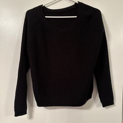 Black knit sweater