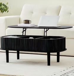 Black coffee table lift top brand new in box