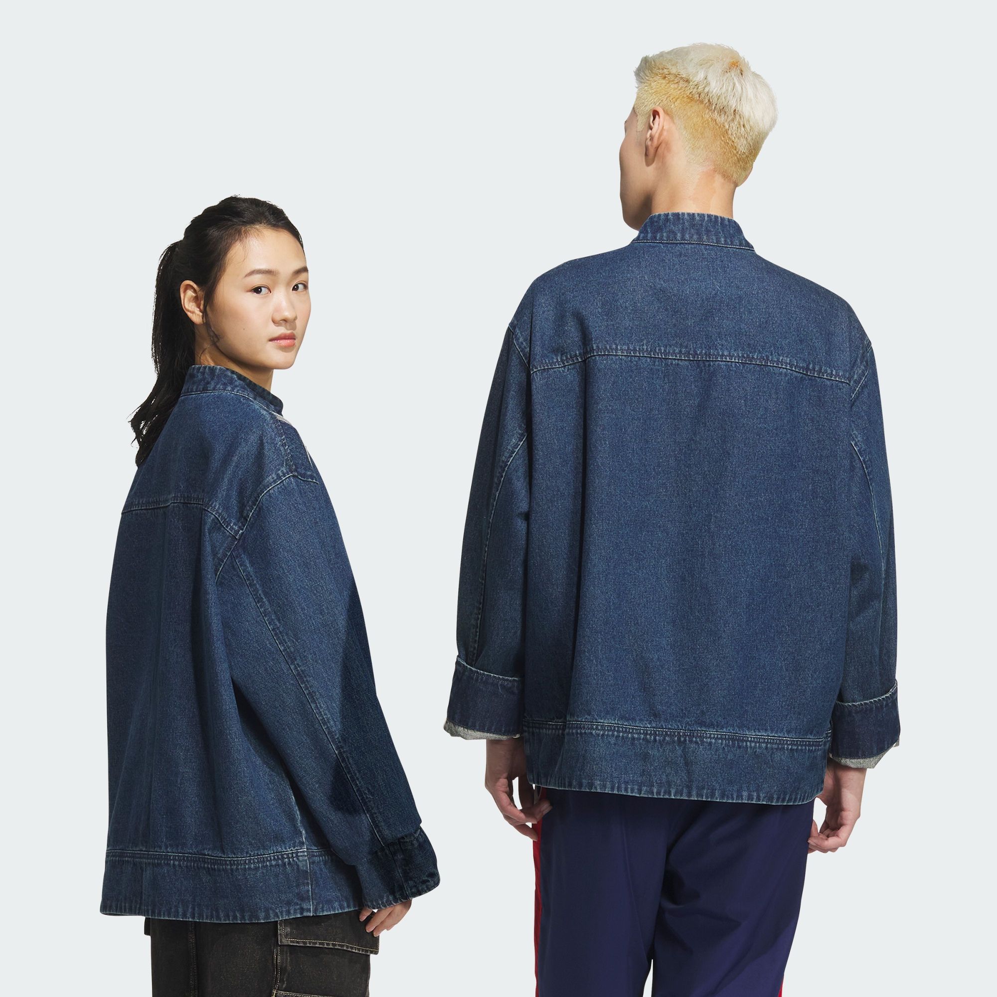 New Rare Adidas Originals CHINESE DENIM TRACK TOP (GENDER NEUTRAL