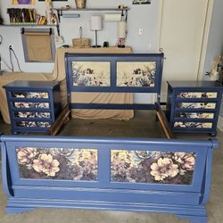 Double Sleigh Bed Set