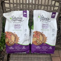 Dog food 2 bags New expires may 2026 natural promise lamb/brown rice recipe both for $20
