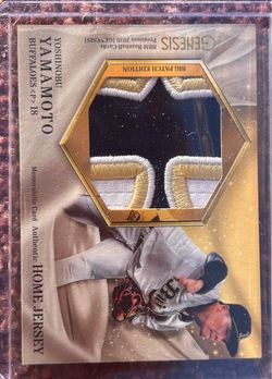 2020 BBM GENESIS Yoshinobu Yamamoto BIG PATCH 01/30 山本由伸 オリックス Dodgers