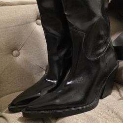 Black cowboy boots  Zara