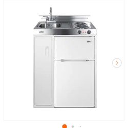 Summit Appliance 30 in. Compact Kitchen in white new Gabinete De Cocina Con Estufa