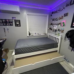 Twin bed Frame With Cloud Mattress