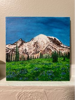 Mt Rainier Painting