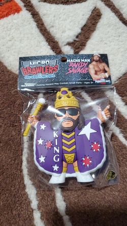 Macho Man Randy Savage "King of the Ring" Micro Brawler WWE (Pro Wrestling Crate Exclusive)