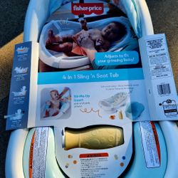 New Fisher Price 4-in-1 Sling N Seat Tub
