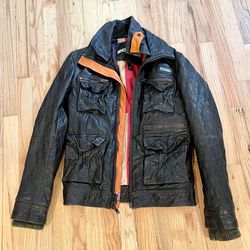 SuperDry Leather Bomber