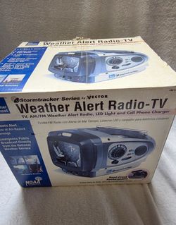 Vector Stormtracker Weather Alert Radio-TV AM/FM/TV/Weather Band w/Crank