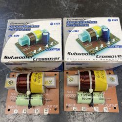 (2)TWO BASS CROSSOVERS 4 Ohms 400 WATTS RMS 20 HZ To 150 HZ FOR CAR OR DJS