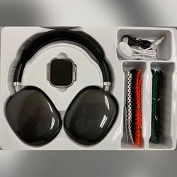 Smart Watch With Headphones and additional Bands 