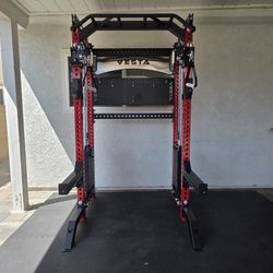 Vesta Pro Series 2in1 Squat Rack | Functional Trainer | 400lb Weight Stack | Commercial Grade | Gym Equipment | FREE DELIVERY🚚 🔴
