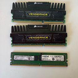 Lot Of 3 RAM Sticks