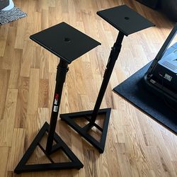 Proline PL6000P Adjustable Studio Monitor Stand - Pair Black