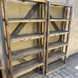 Custom Built - Barnwood Bookshelves  
