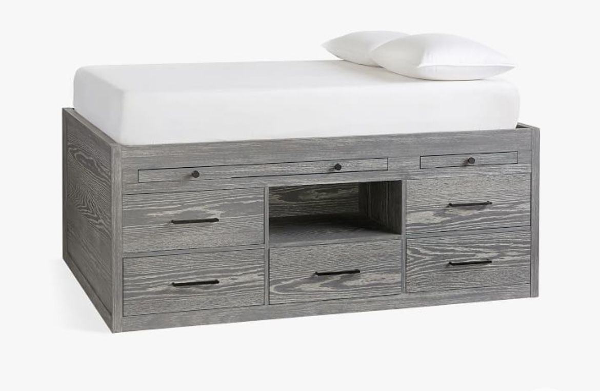 Pottery Barn Captain Cleary Twin Storage Bed