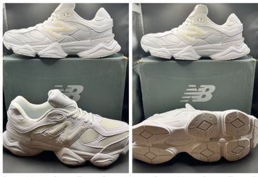 All white new balance size 12- men
