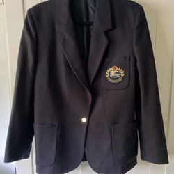 Authentic Burberry Women’s Navy Blazer - Medium