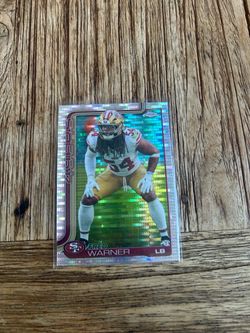 2025 Topps Chrome Football #268 Fred Warner Pulsar Refractor San Francisco 49ers