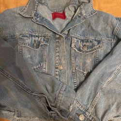 Signature 8 cropped denim jacket