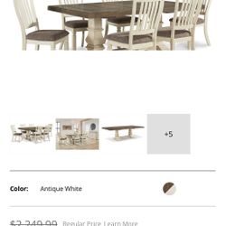 Bolanburg Dining Table 4 Chairs And A Bench