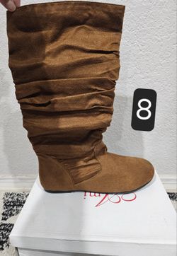Camel Knee High Boots