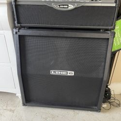 Line 6 150 Watt Half Stack With Matching 4x12 Cabinet 