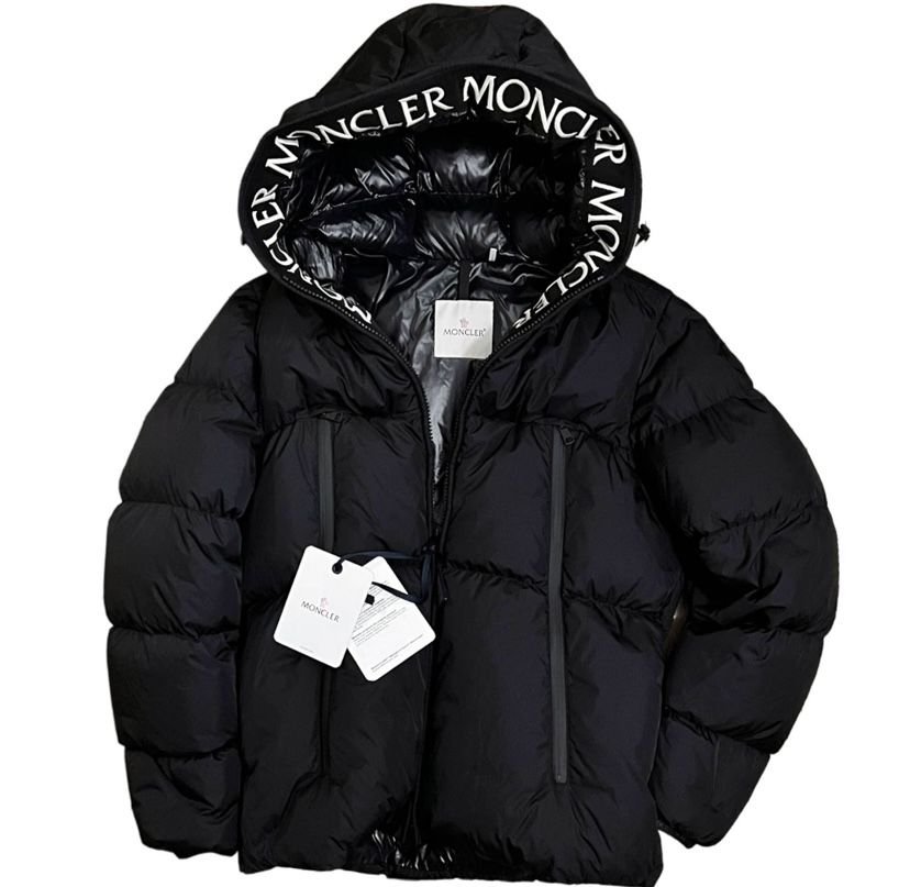 NWT Moncler Montcla Paneled Logo Hooded Jacket