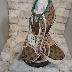 Unisex Gucci High Top Tennis Shoes 