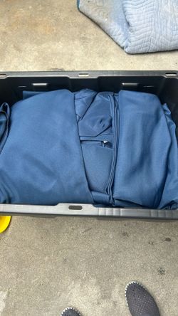 Navy blue round table cloths