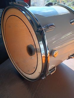 Bass Drum with Chrome Hardware