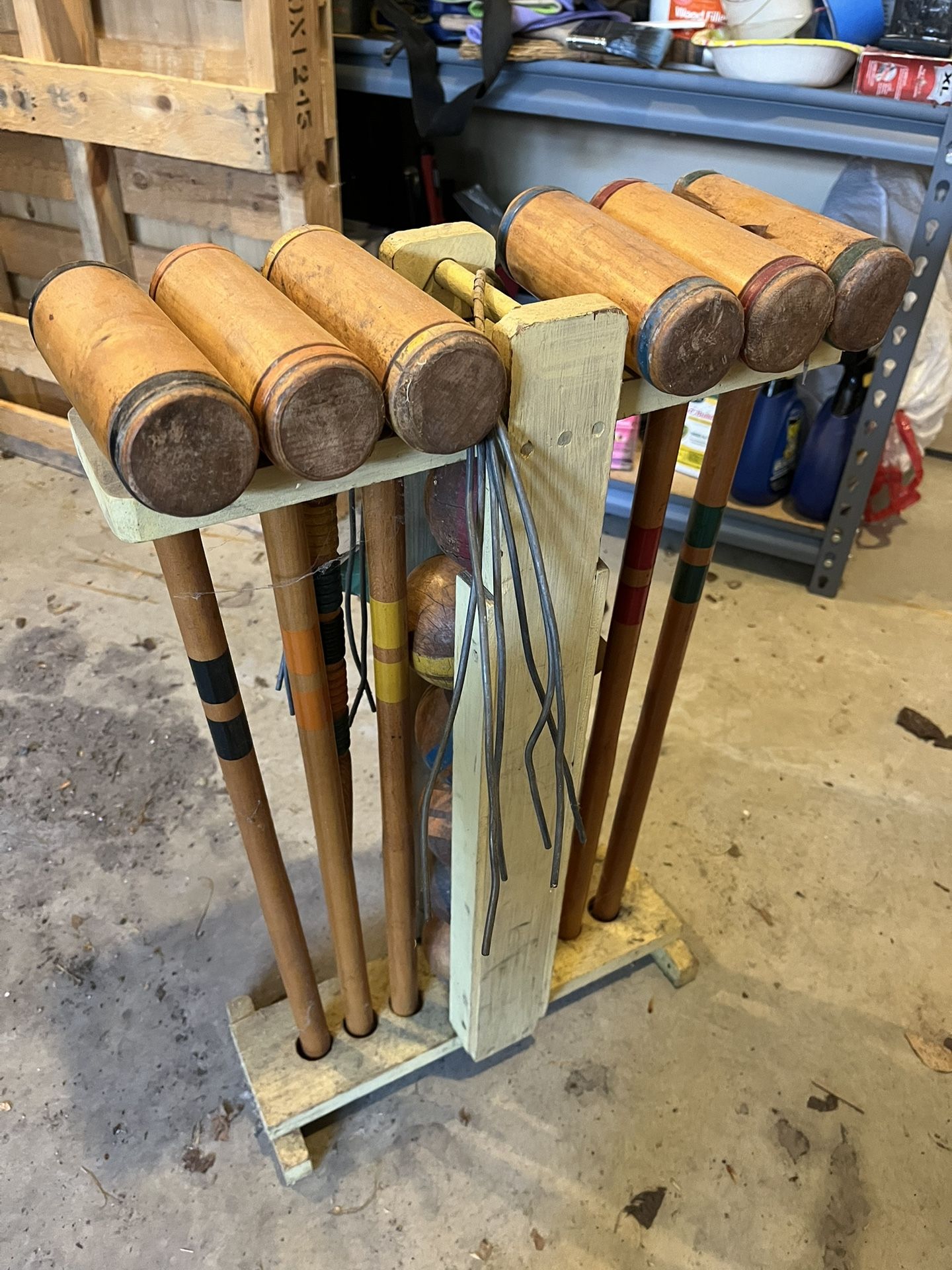 Vintage Croquet Set