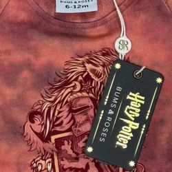 Harry Potter Bums & Roses Gryffindor Outfit 6-12m