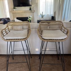 Rattan Bar Stools/Chairs 