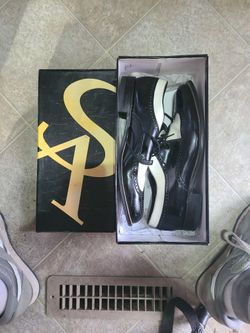 Stacy Adam's Two tone Black/White Dress Shoes Sz. 9