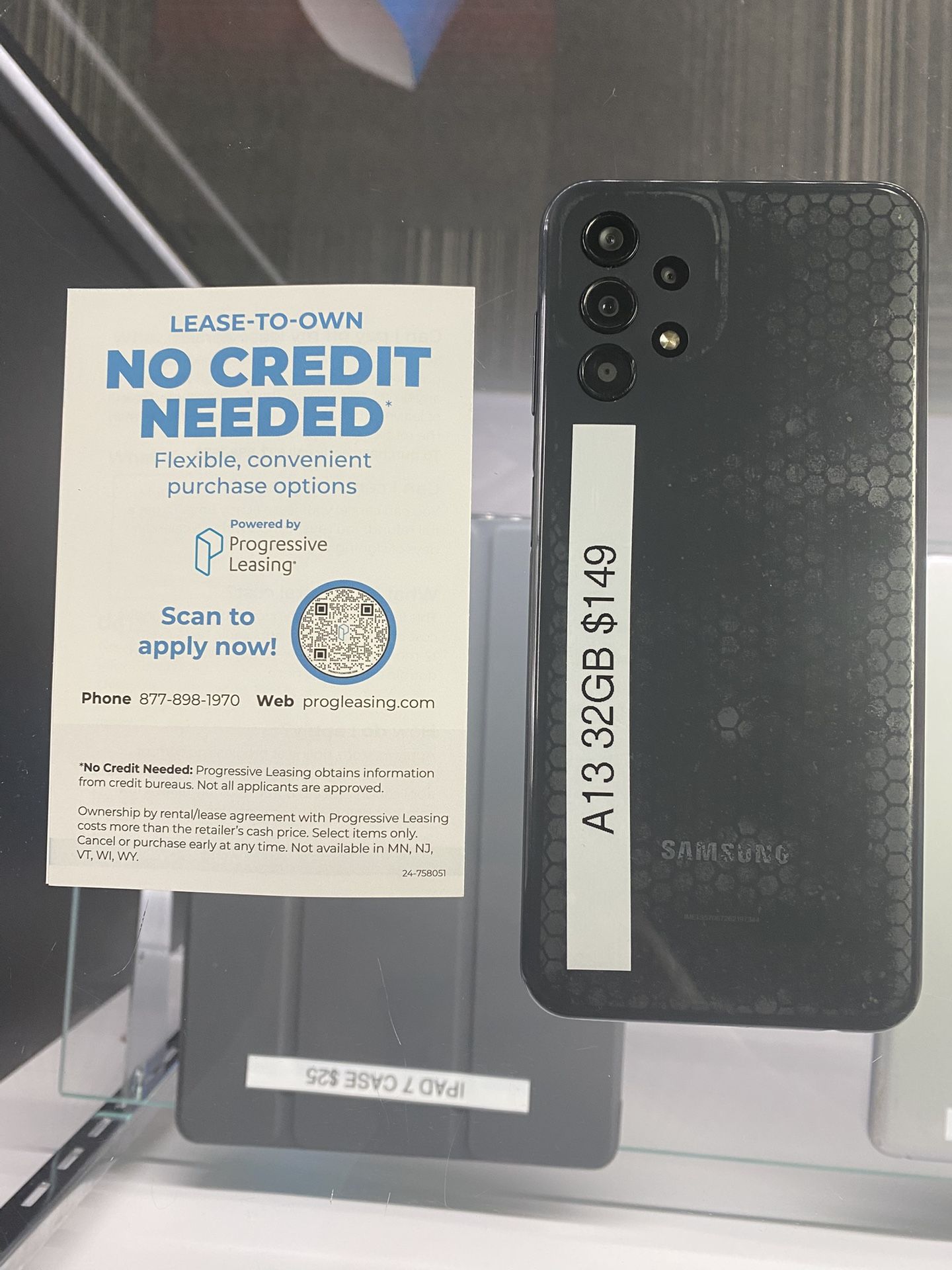 A12 32GB $50 DOWN NO CREDIT CHECK