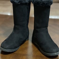 Girls Black Winter Boots 