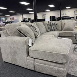 New U Shape Sectional By Ashley. Delivery & Set Up Available 