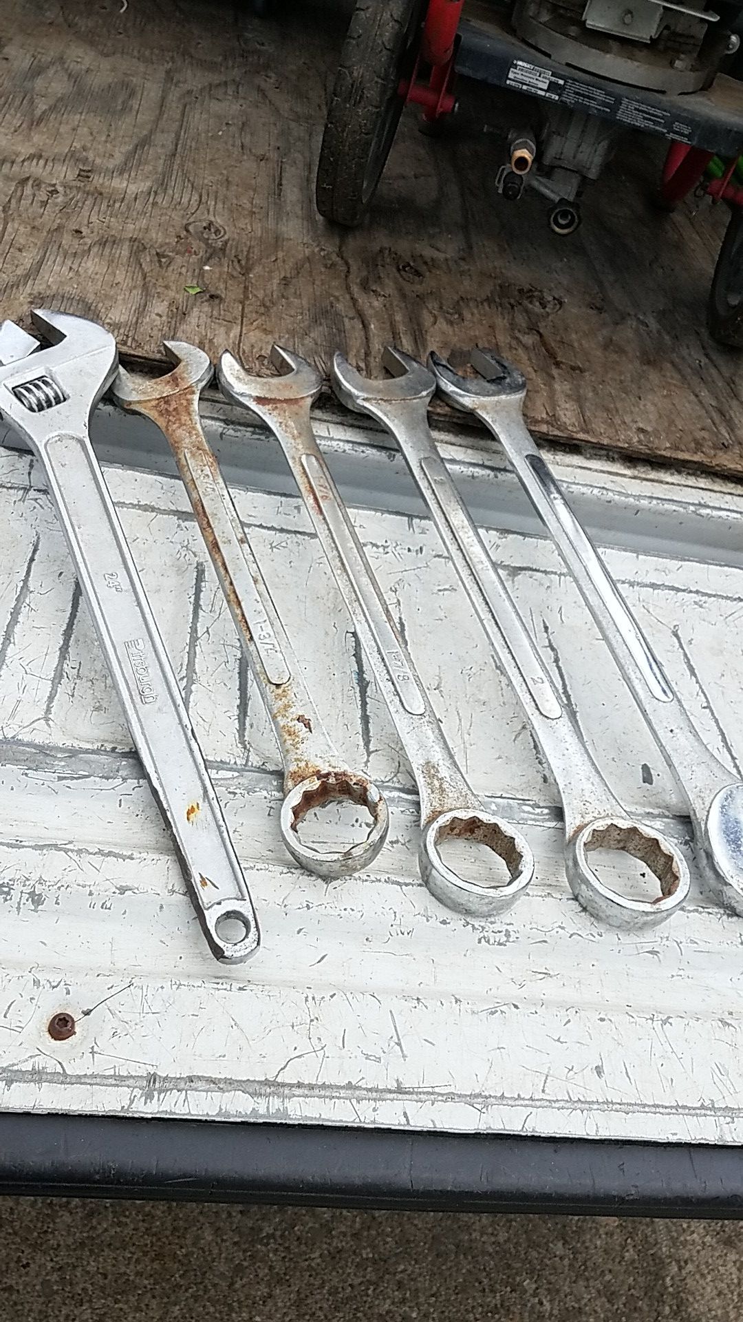 5 large wrenches