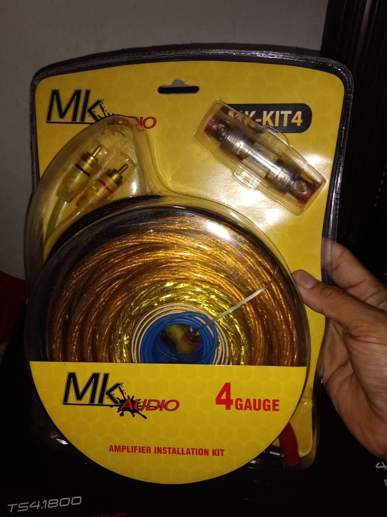 Mk Audio 4 Gauge Amp Kit Brand New In The Box