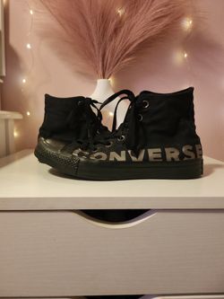 Unisex All Black High Top Converse All Star