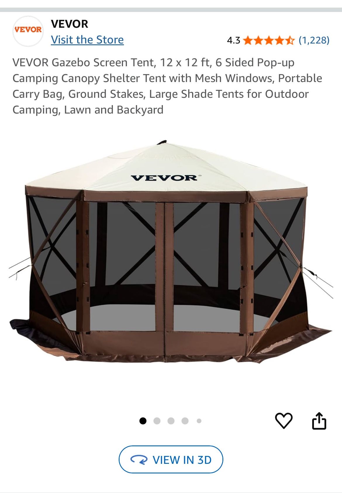 12x12 Pop Up Gazebo