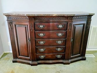 Granite Top Solid wood Buffet.