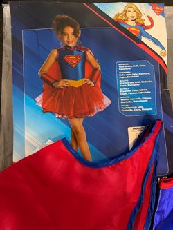 DC Supergirl Girls Halloween Costume Small