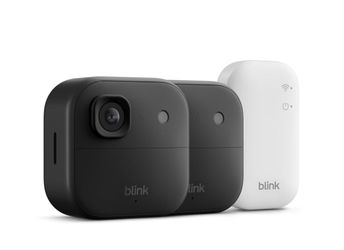 Blink outdoor 4-core-wireless battery operated smart security camera system with 2 cameras and included sync module
